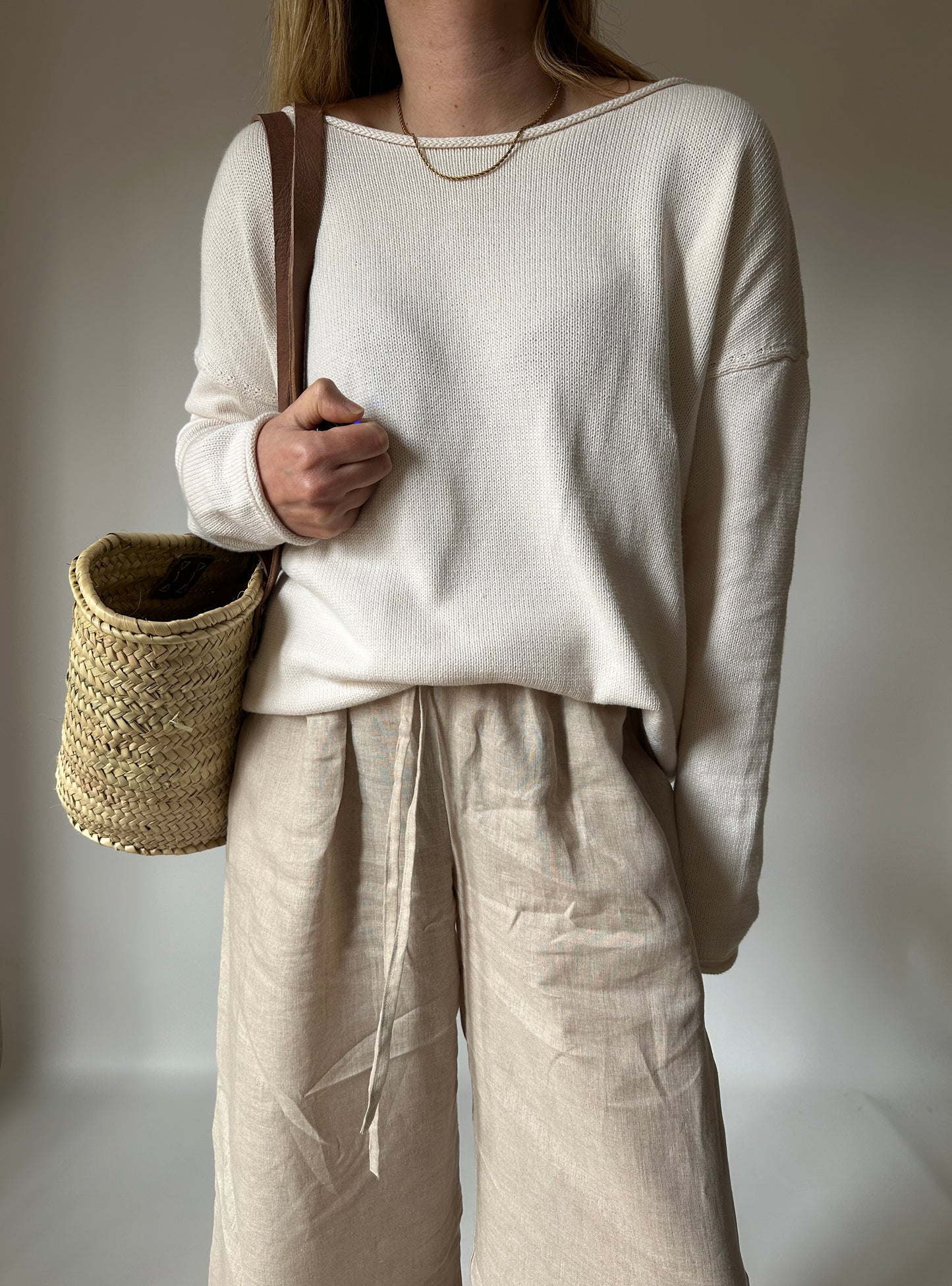 Everyday cream cotton sweater