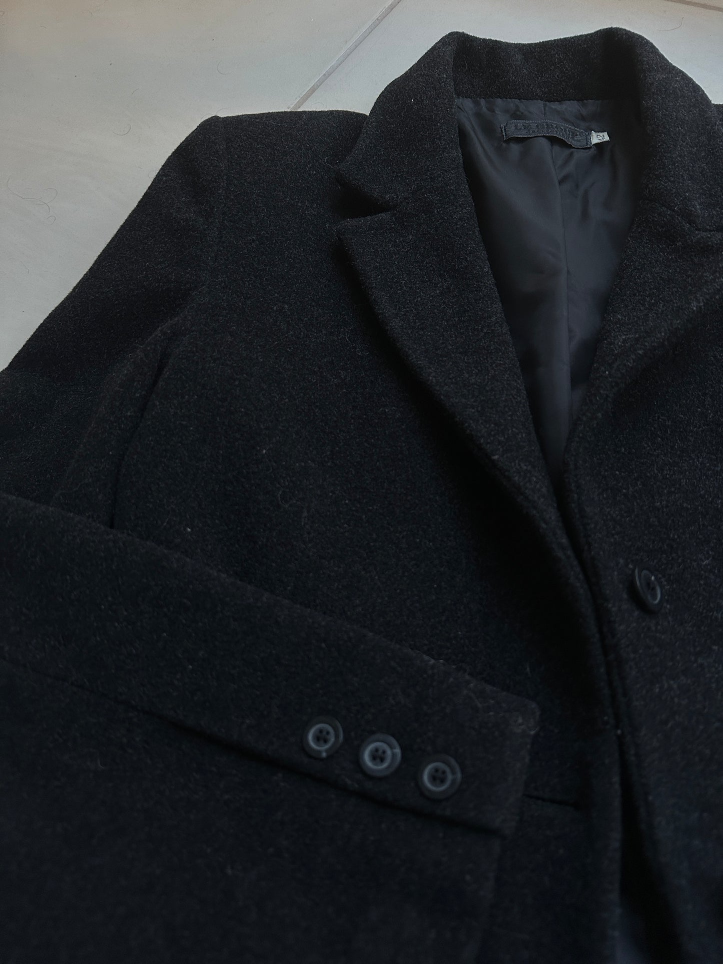 Wool and cachemire slim coat