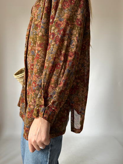 Bohemian floral blouse