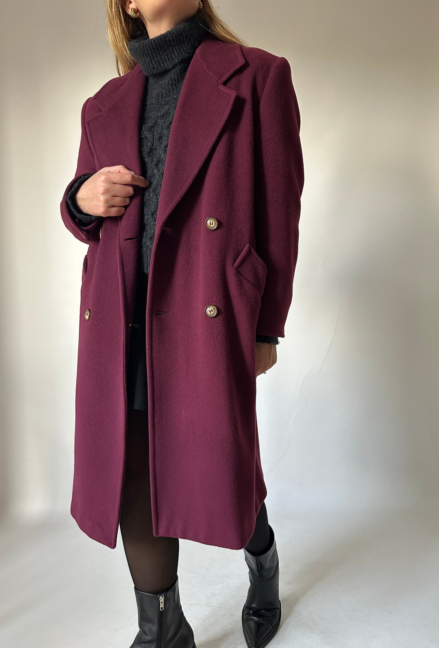 Marella cachemire and wool coat