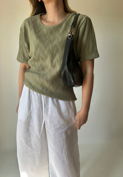 Salvia pleated t-shirt