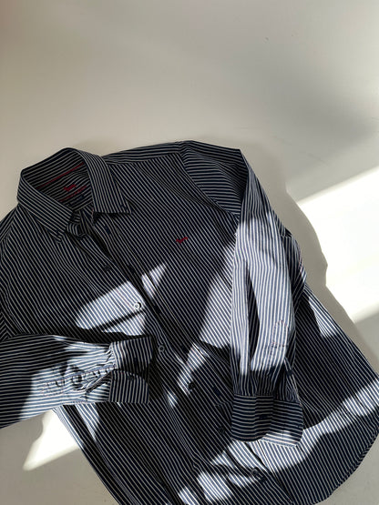 Harmont & Blaine blue striped cotton shirt