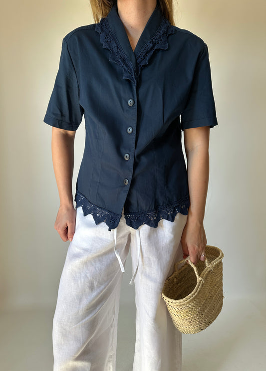 Pizzo navy shirt