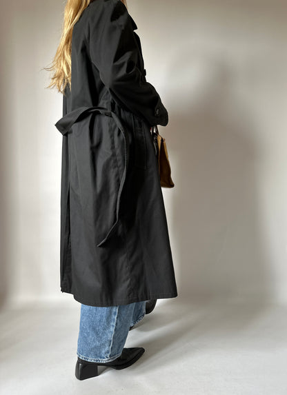 Long black trenchcoat