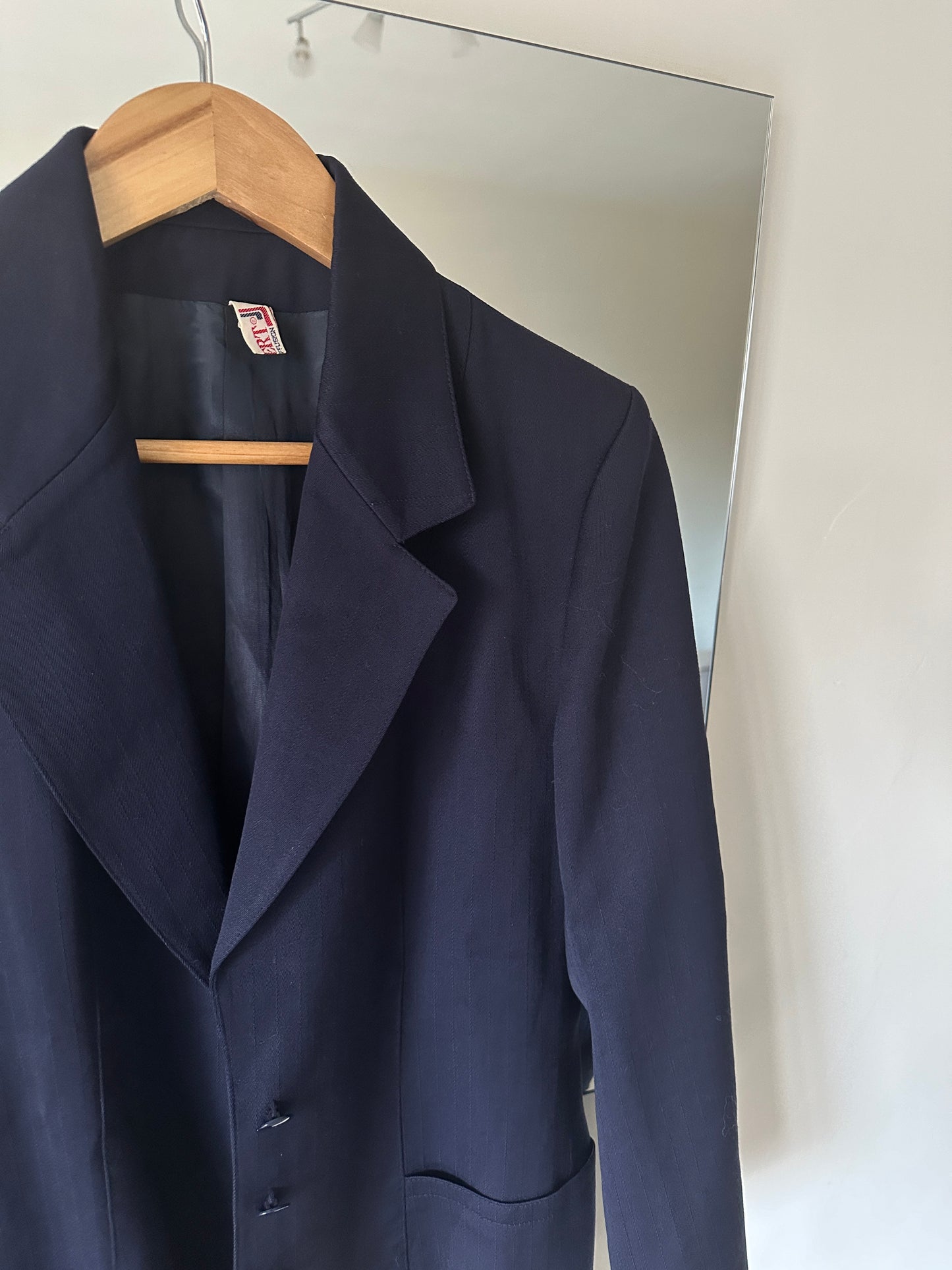 Fresco lana navy blazer