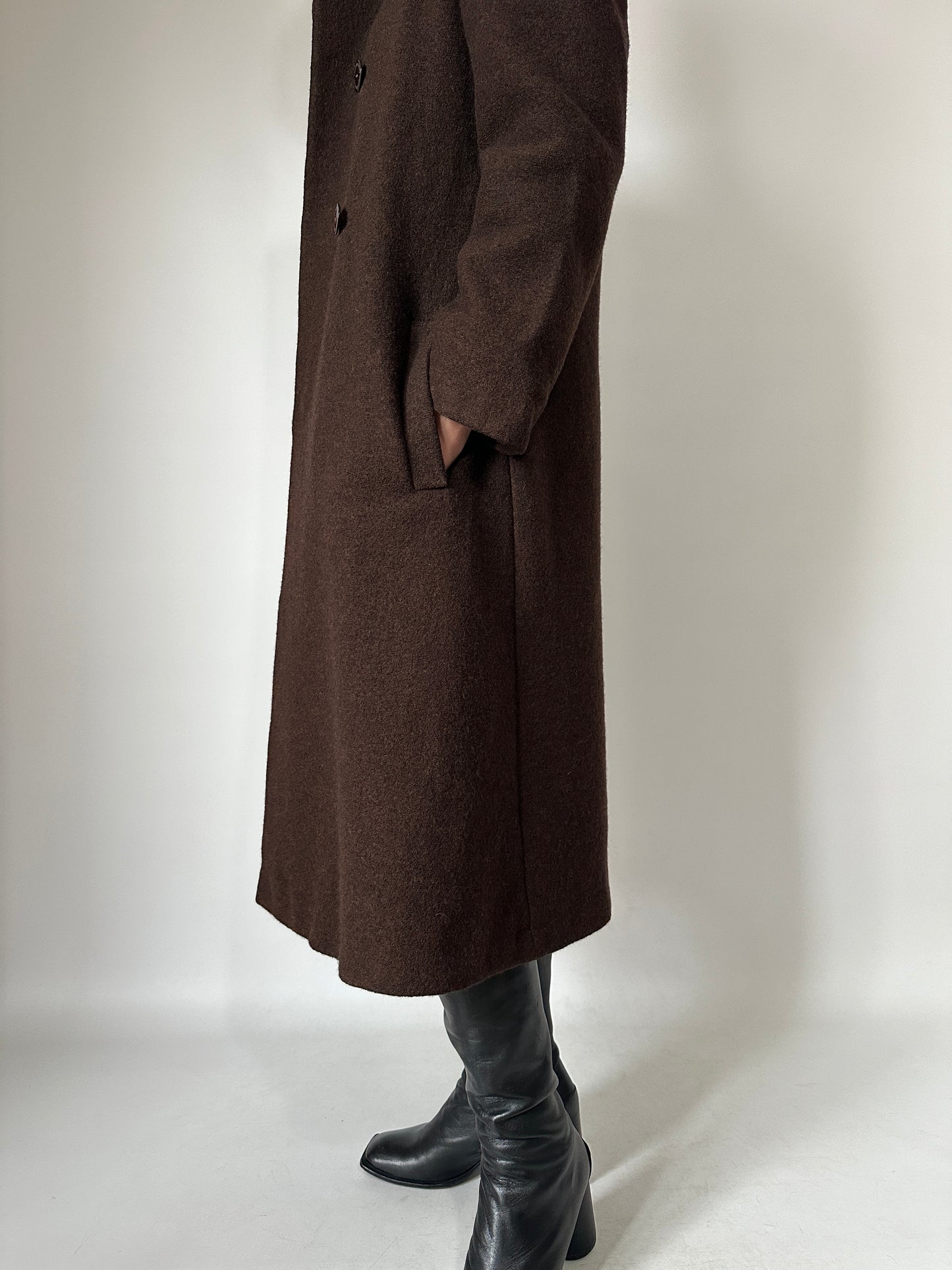 Roccobarocco virgin wool coat