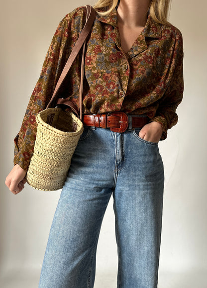 Bohemian floral blouse