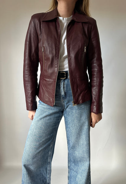 Borgogna soft leather jacket