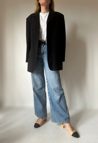 Wool and cachemire black blazer