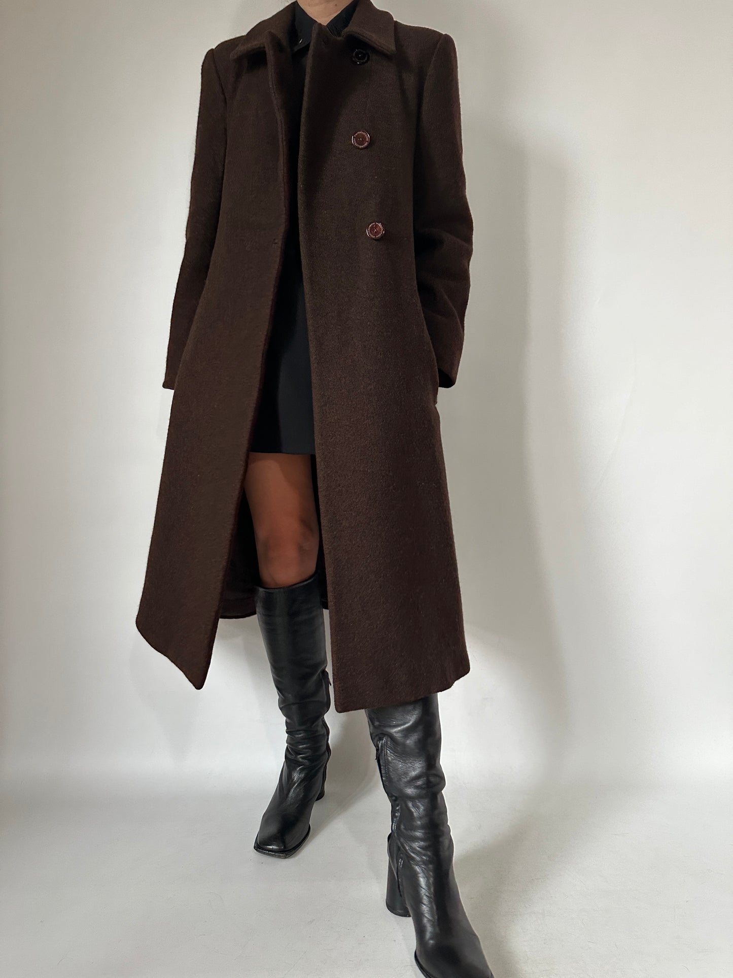 Roccobarocco virgin wool coat