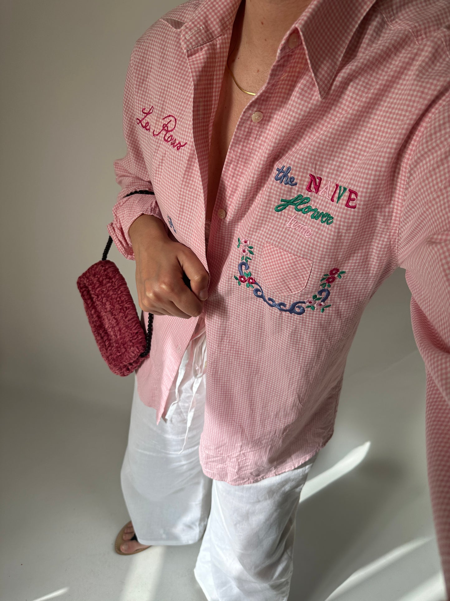 Funny pink vichy shirt