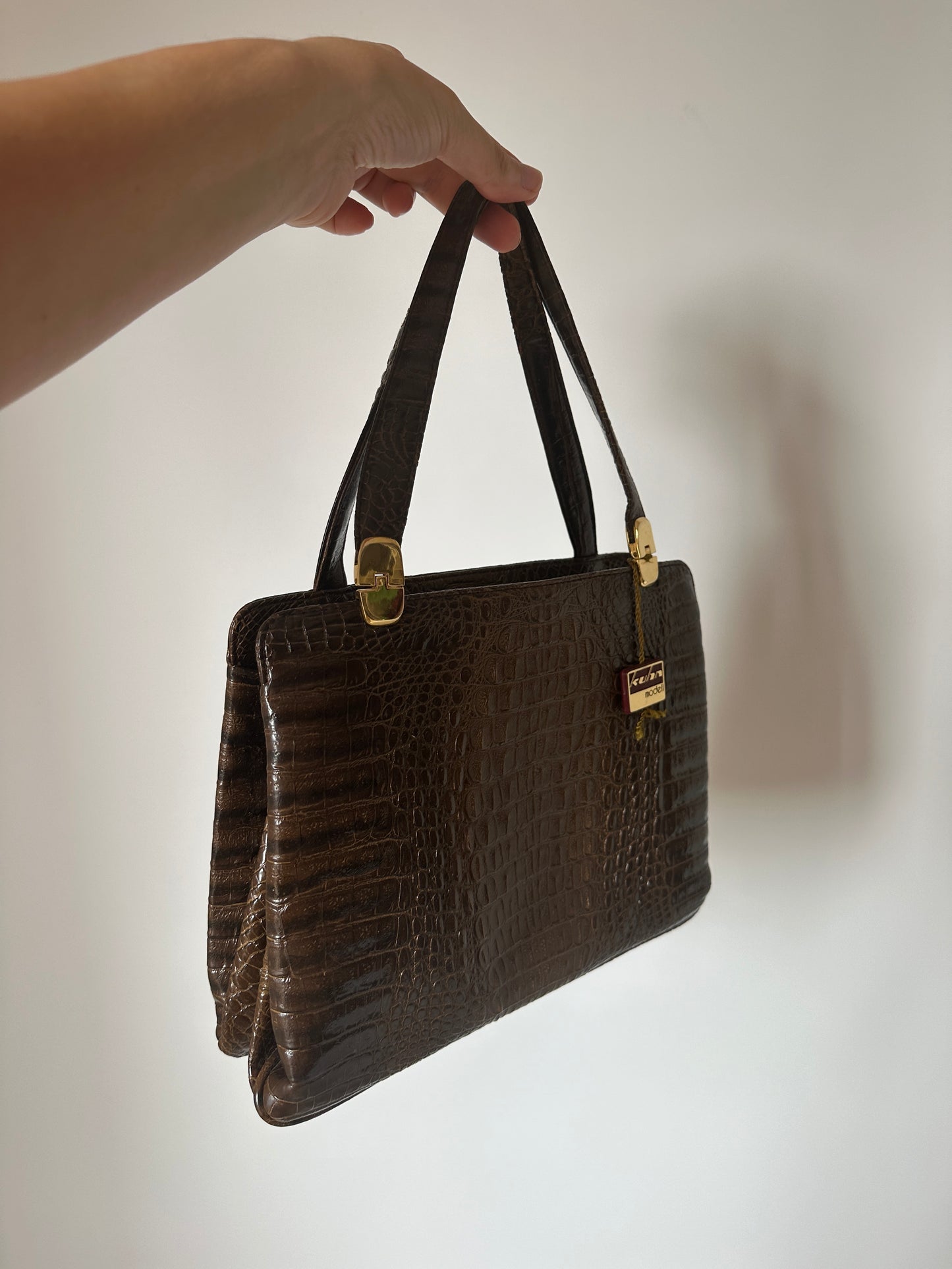 Croco square bag - new