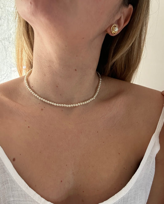 Girocollo choker perle anni 60