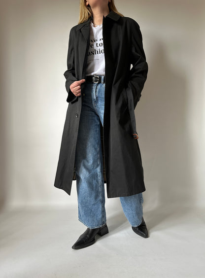 Long black trenchcoat