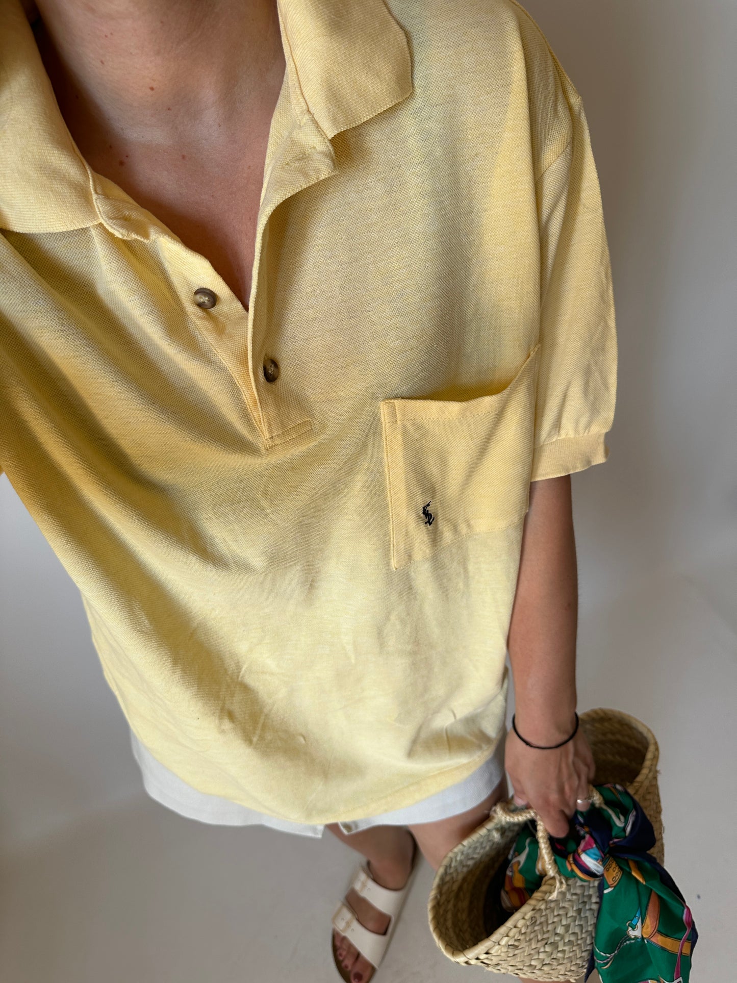 YVES SAINT LAURENT yellow polo