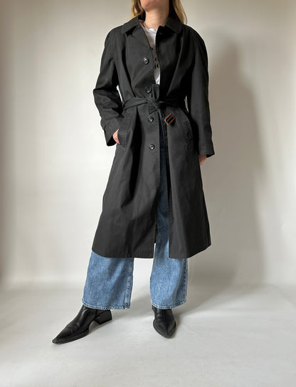 Long black trenchcoat