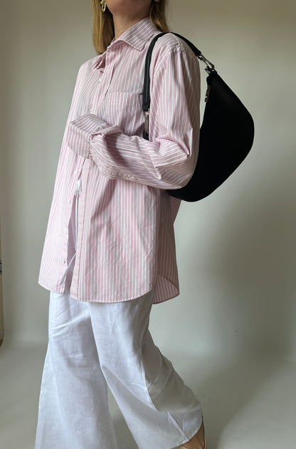 Pink striped cotton shirt