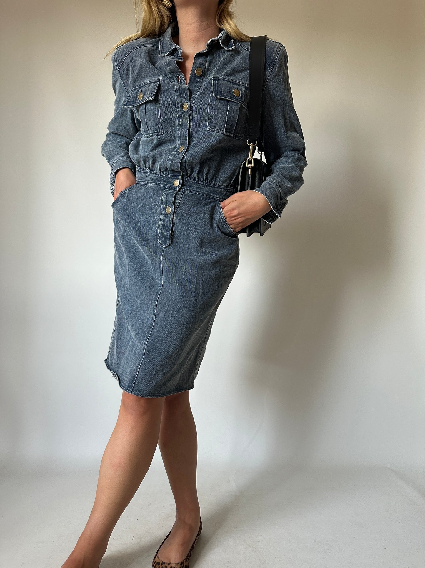 Unique denim dress