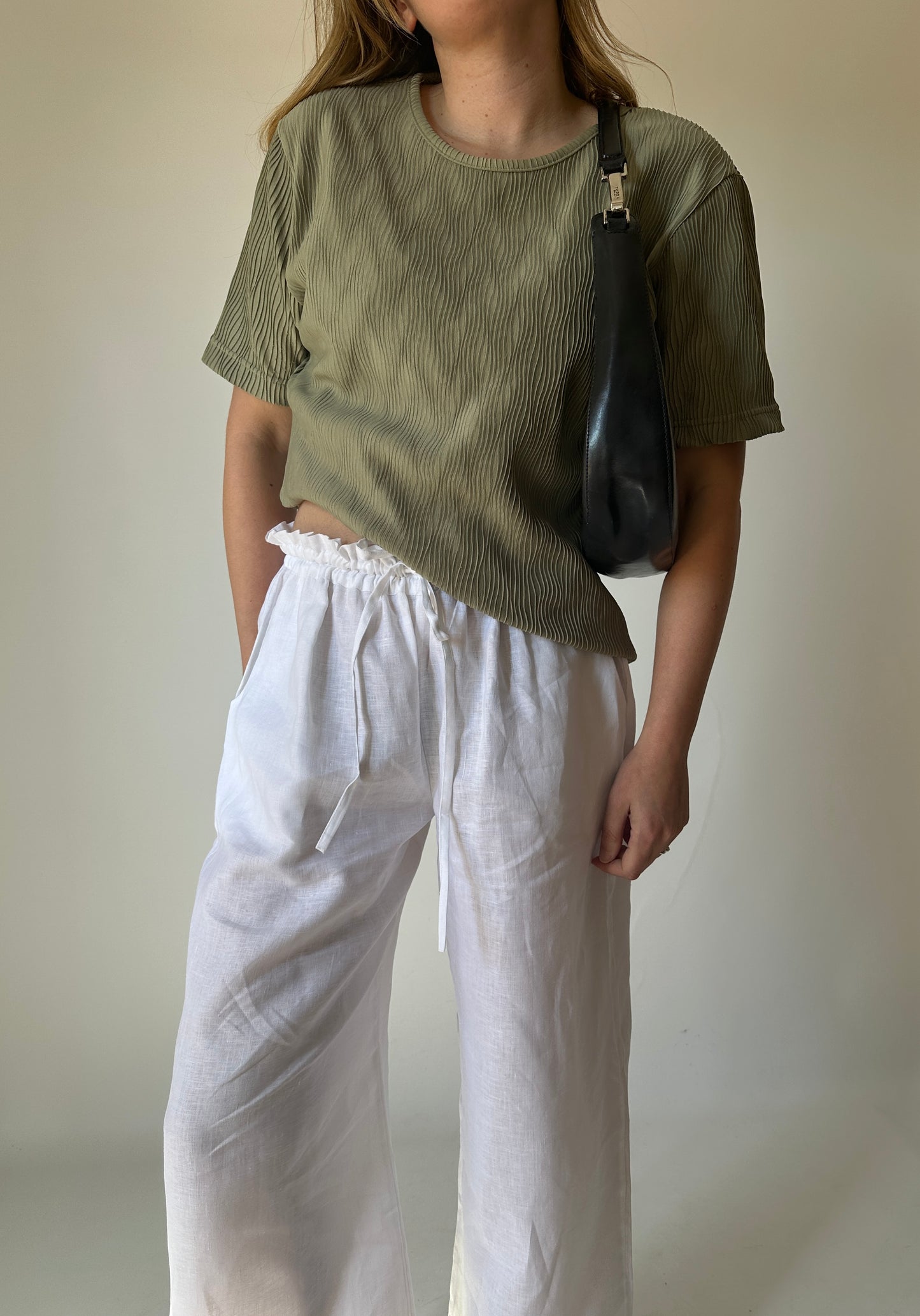 Salvia pleated t-shirt