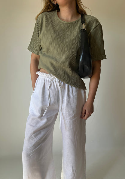 Salvia pleated t-shirt