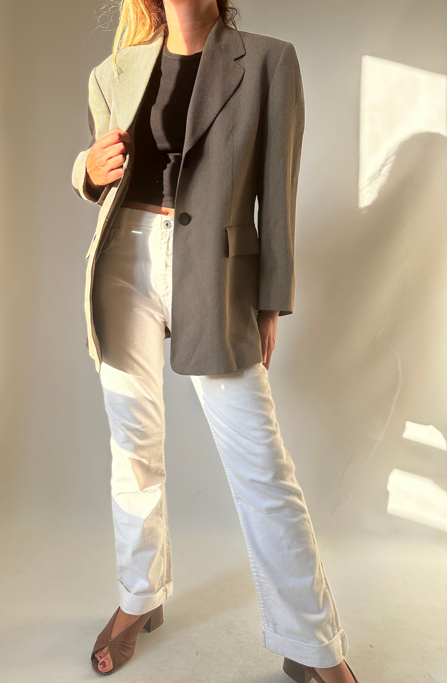 Viscose blend light blazer