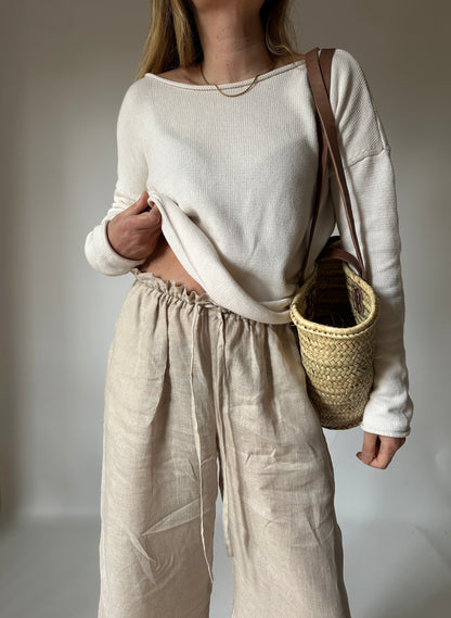 Everyday cream cotton sweater