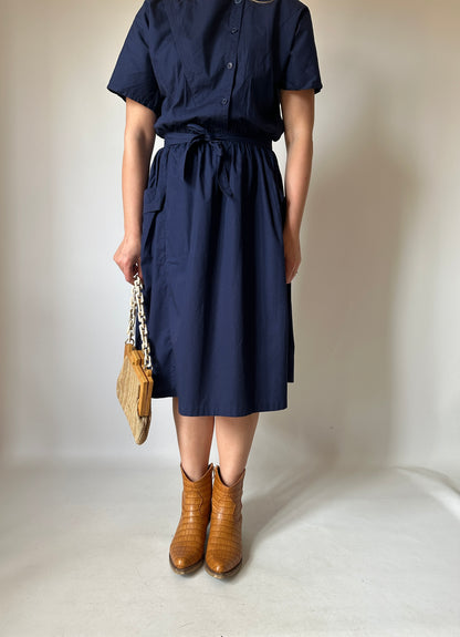 Everyday navy cotton dress