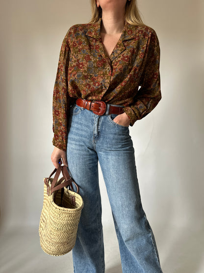 Bohemian floral blouse