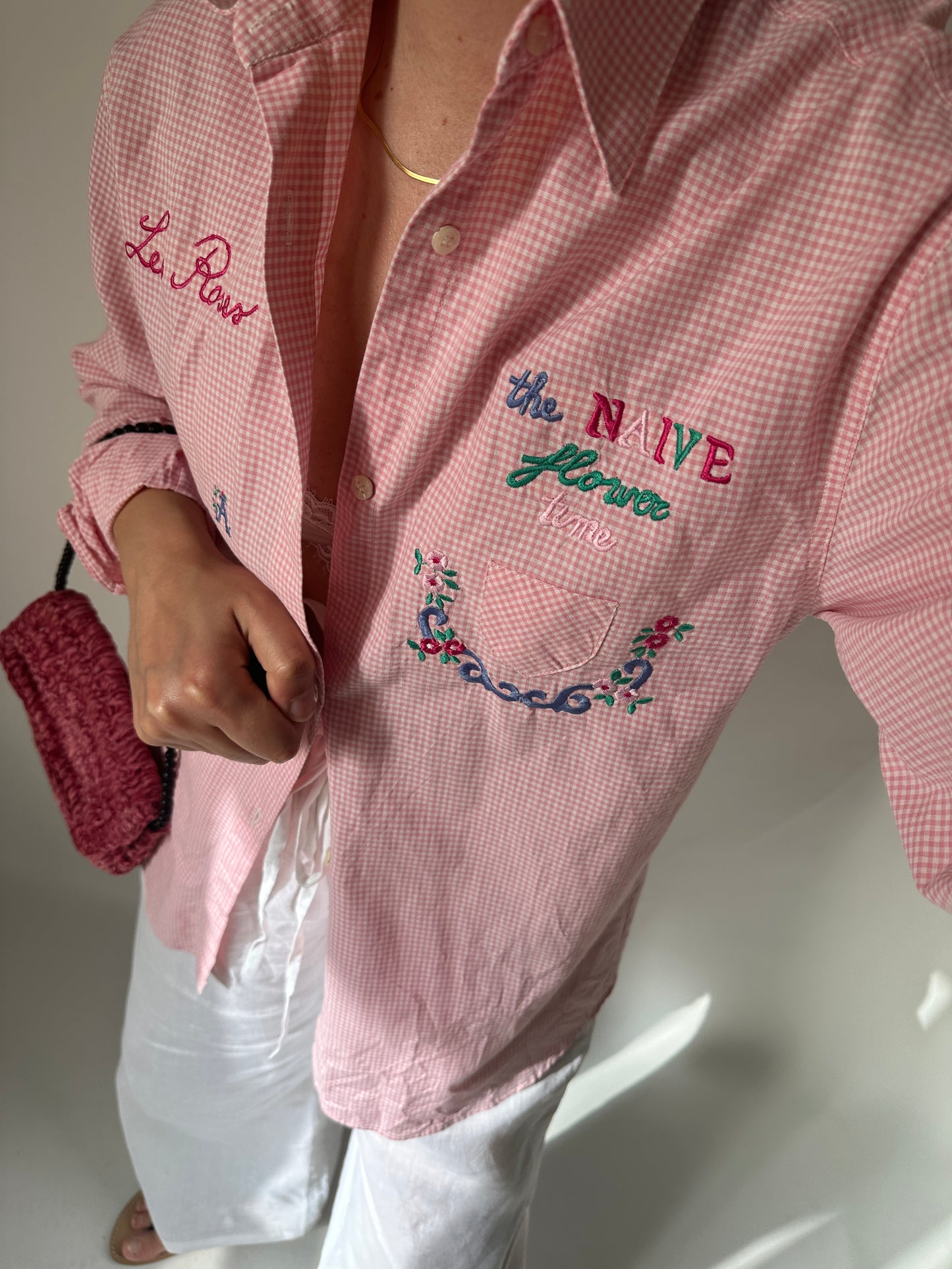 Funny pink vichy shirt