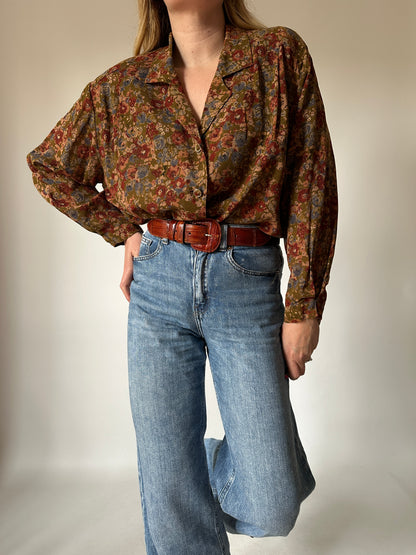 Bohemian floral blouse