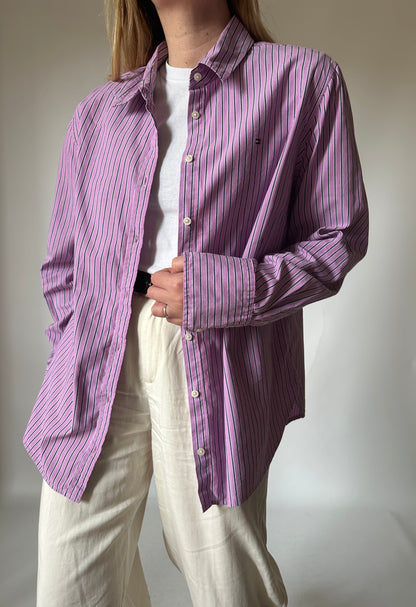 Tommy Hilfiger lilac striped shirt