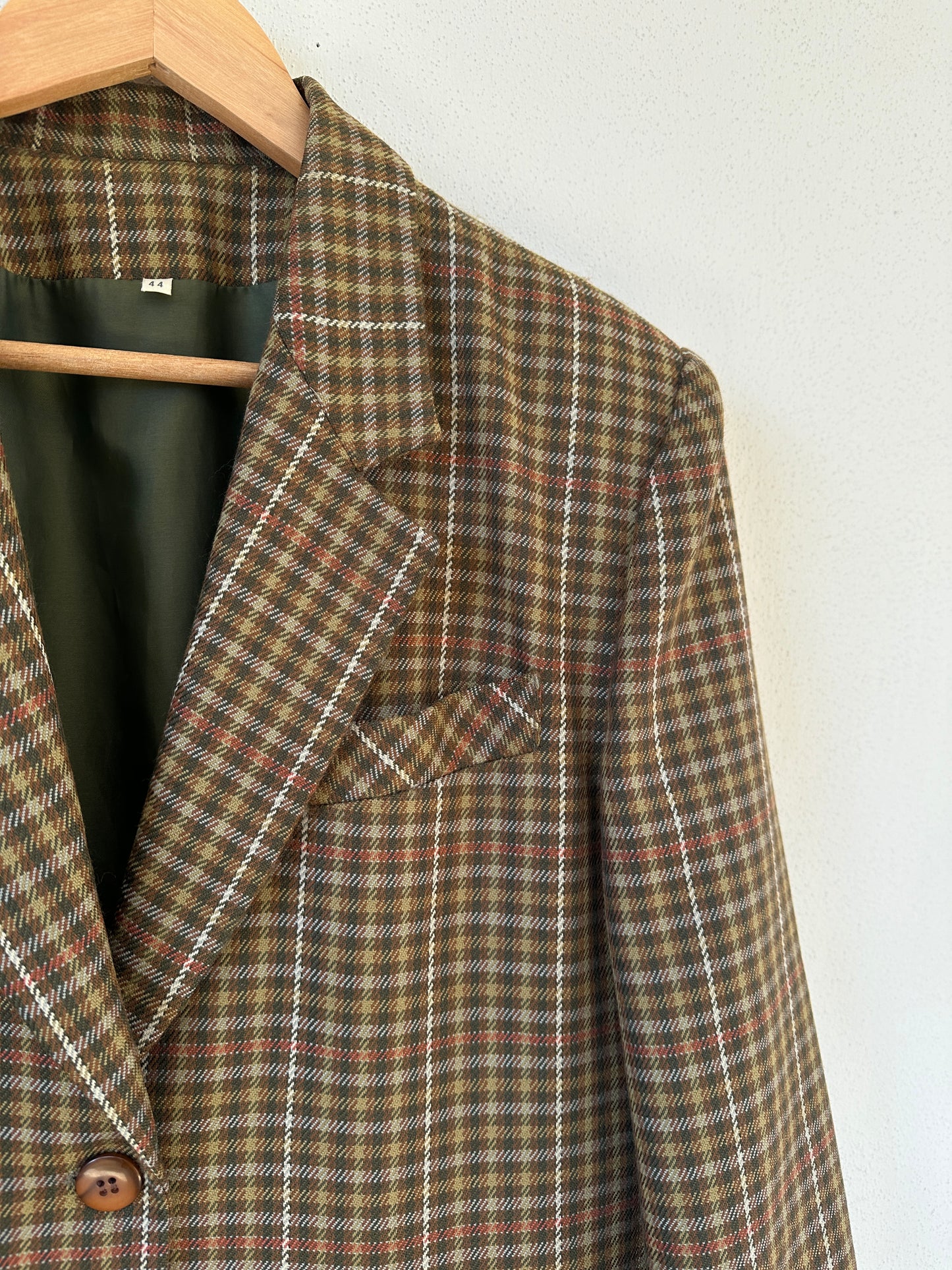 Pied de poule wool blazer