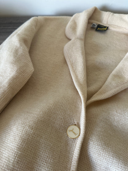 Pure virgin wool butter cardigan