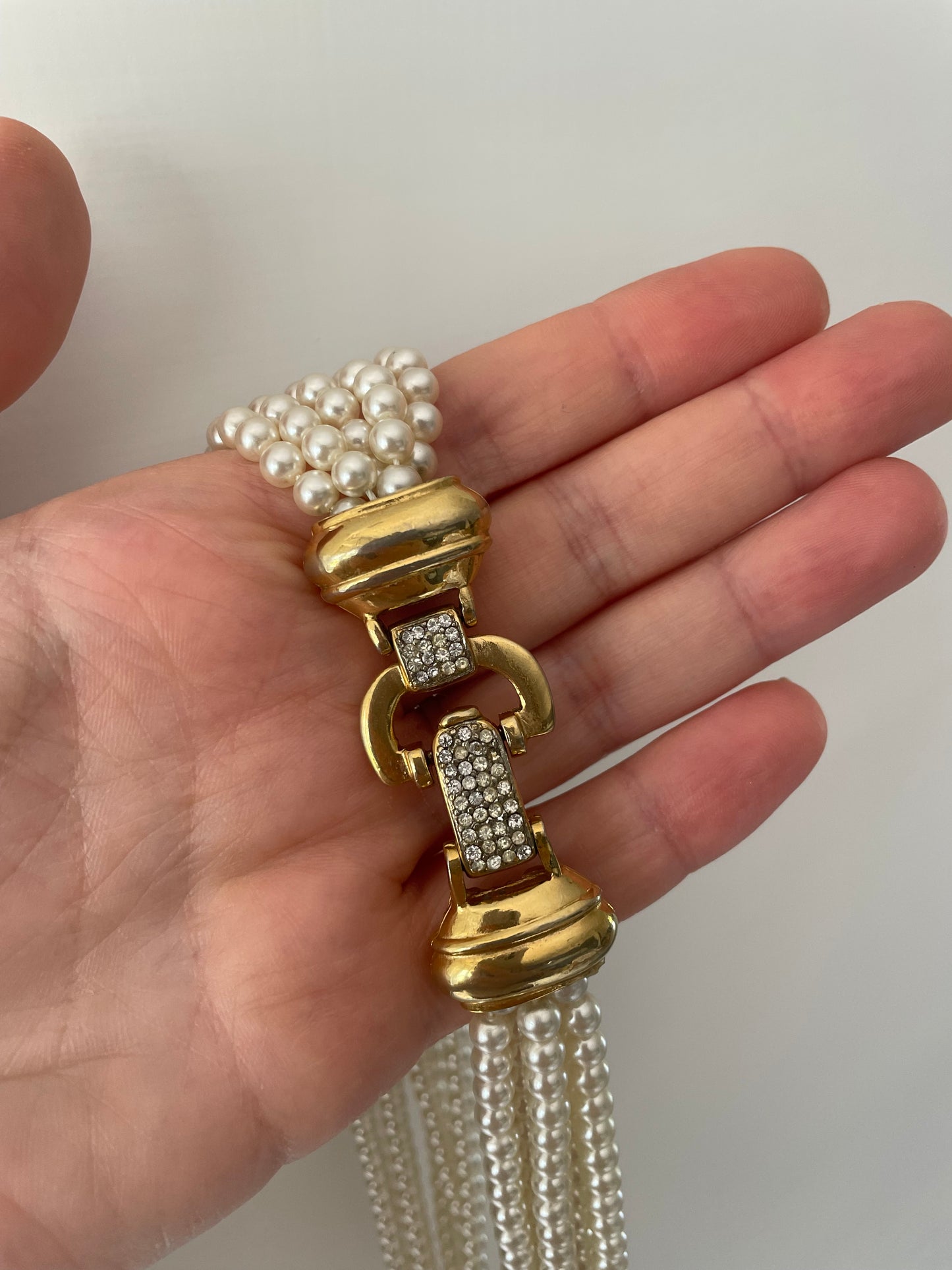 Collana perle multifilo