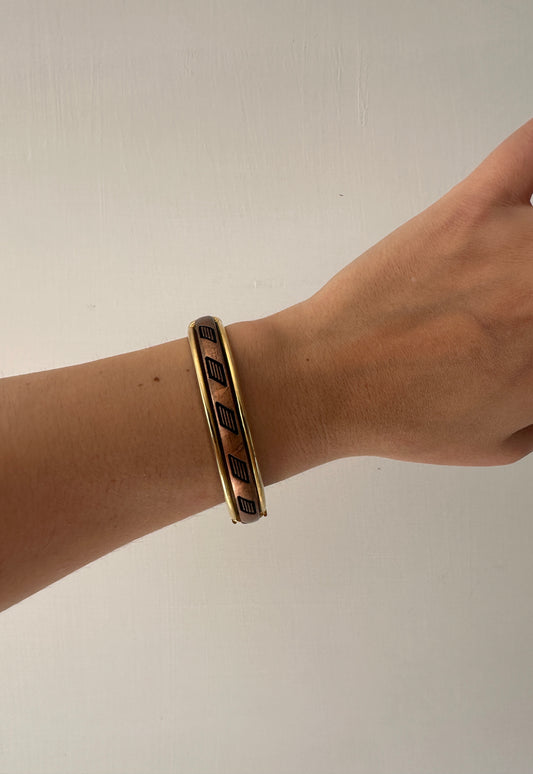 Bracciale smalto bronzato