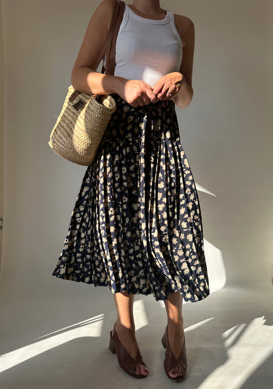 Midi plissè skirt