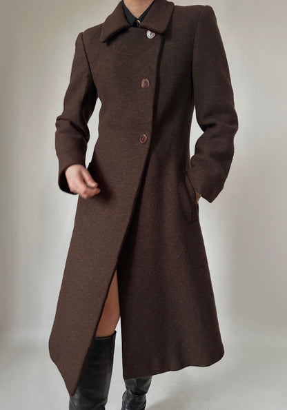 Roccobarocco virgin wool coat