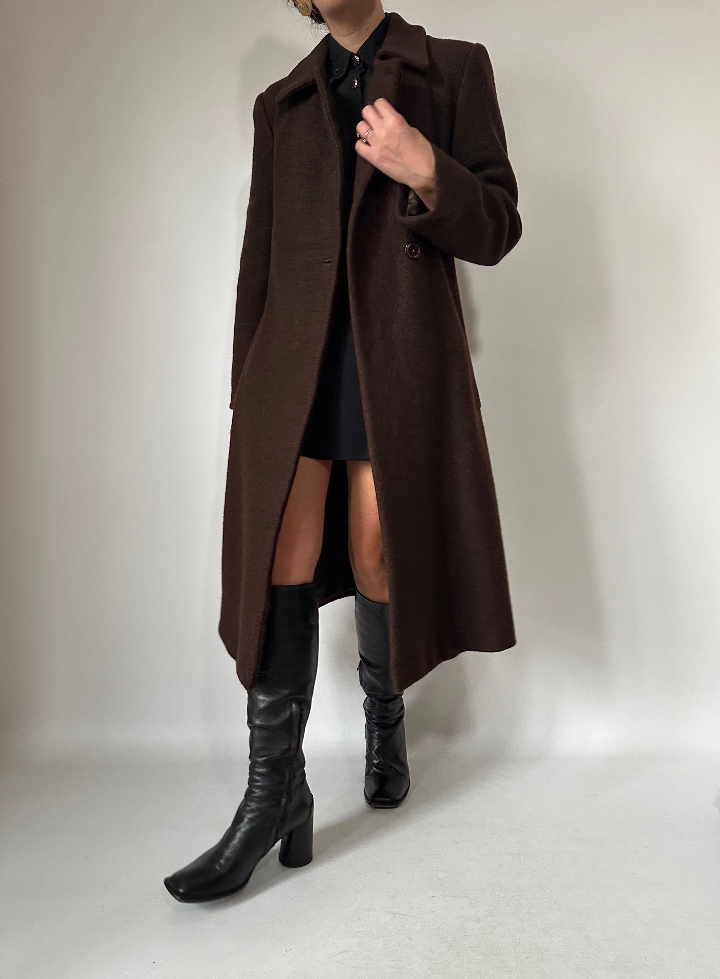 Roccobarocco virgin wool coat