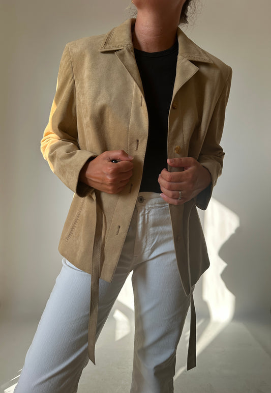 Suede light jacket