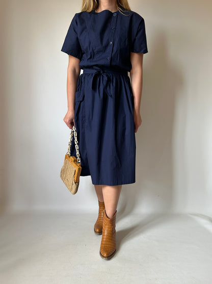 Everyday navy cotton dress