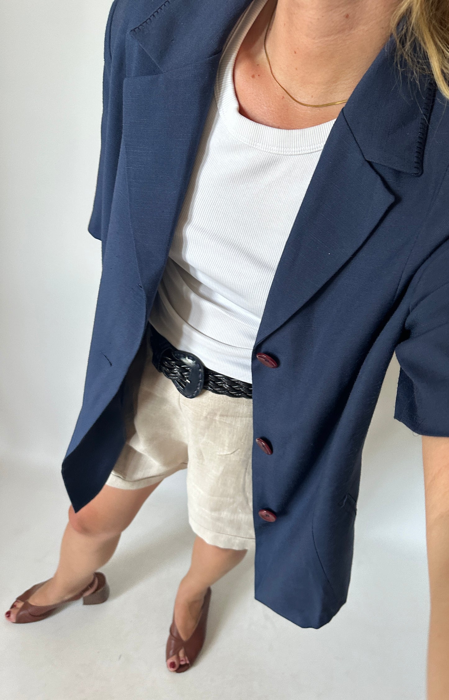 Summer navy blazer