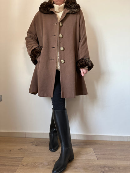 Wool and cachemire camel coat