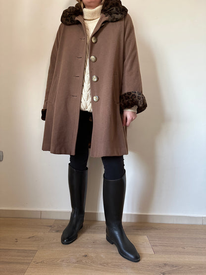 Wool and cachemire camel coat