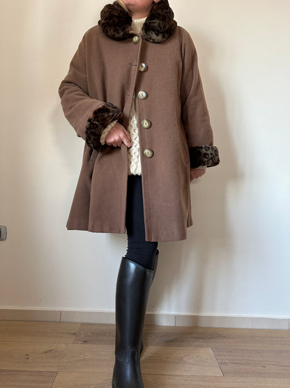 Wool and cachemire camel coat