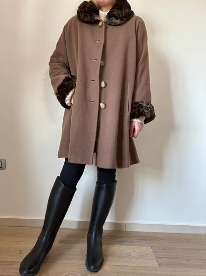 Wool and cachemire camel coat