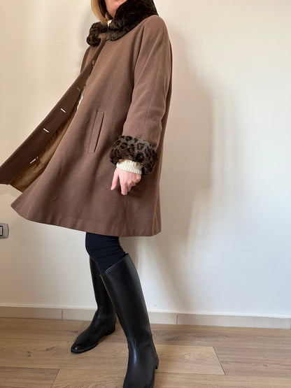 Wool and cachemire camel coat