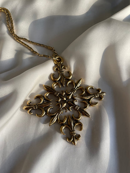 Ciondolo vintage Moschino Fleur de Lys