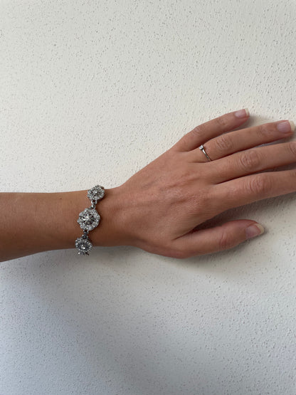 Bracciale silver con zirconi