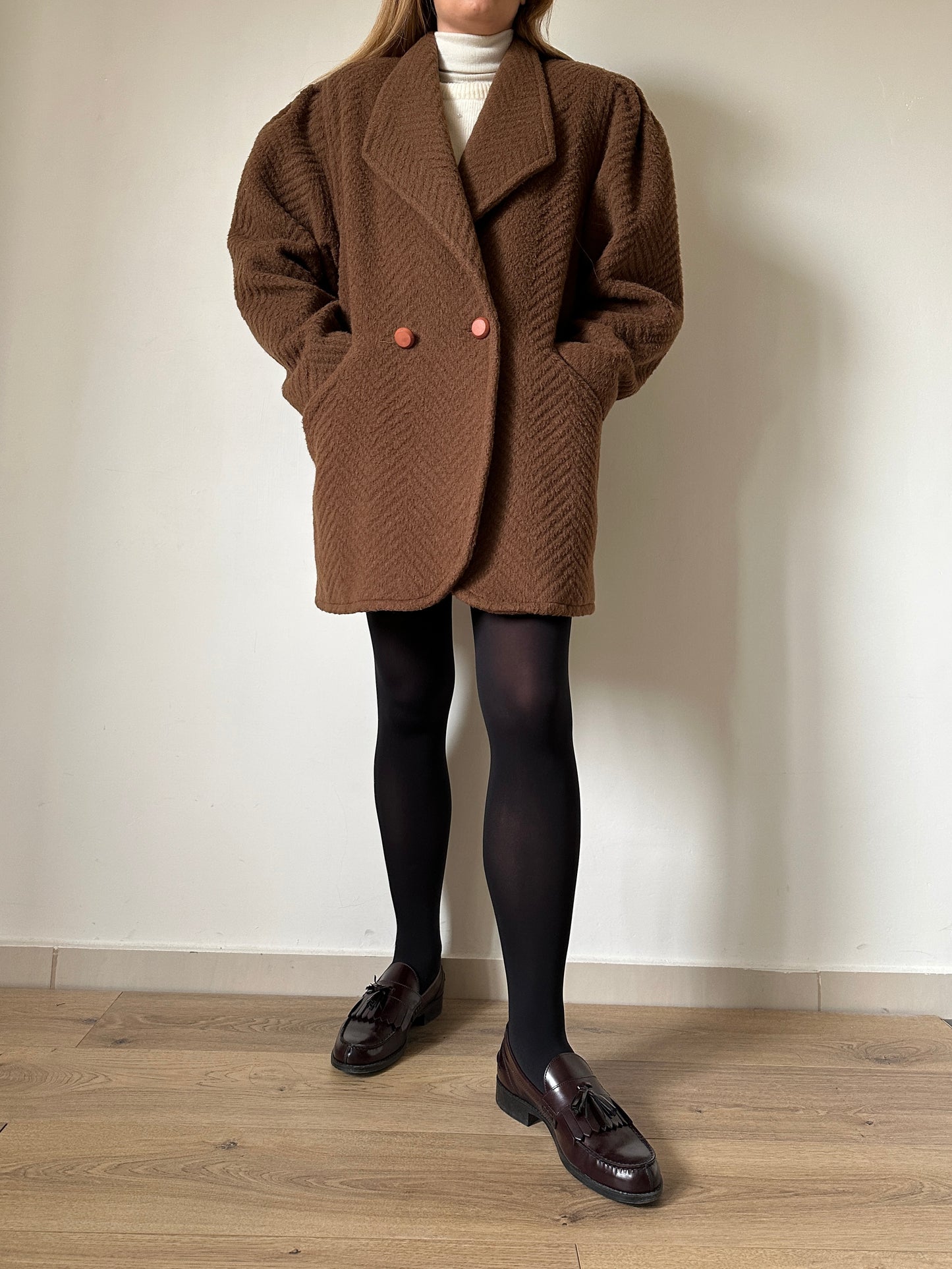 Romantic wool and mohair coat