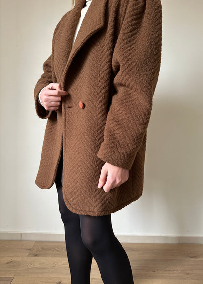 Romantic wool and mohair coat